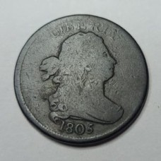 1805 Small 5 Without Stems Draped Bust