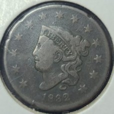 1832 Large Letters Coronet Matron Head