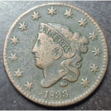 1833 Coronet Matron Head