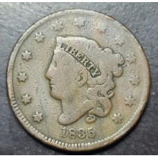 1835 Small 8 Coronet Matron Head