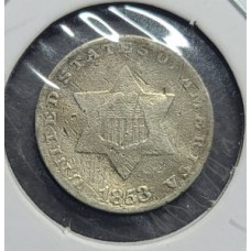 1853 3 Cent Silver