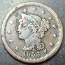 1855 Upright 5 Braided Hair