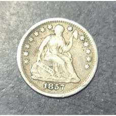 1857 Seated Liberty Half Dime