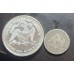 1861 Seated Liberty Quarter With 1 Ounce Silver Round