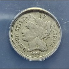 1866 3 Cent Nickel