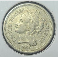 1867 3 Cent Nickel