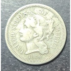 1869 3 Cent Nickel