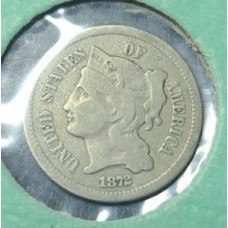 1872 3 Cent Nickel