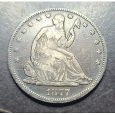 1877 Liberty Seated Half Dollar