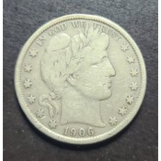 1906 Barber Half Dollar
