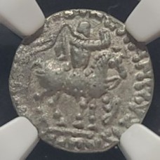 INDO-SCYTHIANS AR DRACHM After 58BC